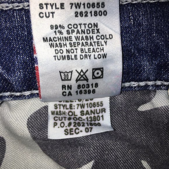 Lucky Brand Womens 8/29 Med Wash Mid Rise Cotton Blend Classic Rider Crop Jeans - Picture 5 of 8